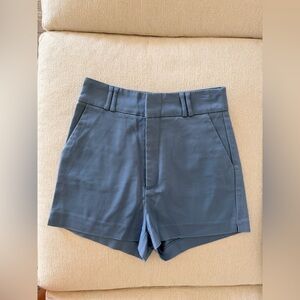High Waist Blue Women's Shorts